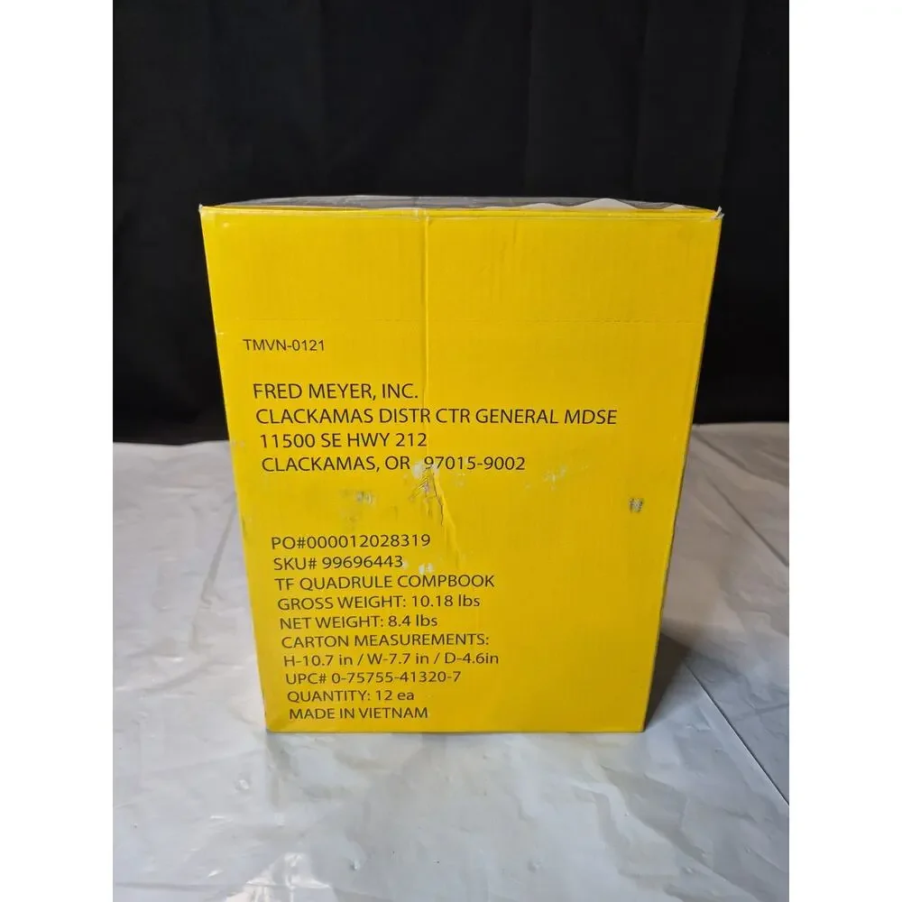 Pkg Of 10 QUAD Ruled Composition Book 5sqPer Inch Graph Paper 100 sheet 600total